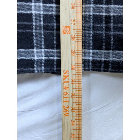 Vintage Marlboro 2003 Reversible White Black Plaid Flannel Denim Shacket NWT - Picture 6 of 15